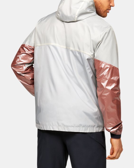 Men's UA RUSH™ Legacy Windbreaker Jacket, White, pdpMainDesktop image number 2